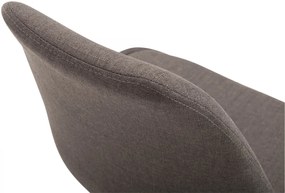 Stolička Maverick B - látka, podnož kov čierna matná - Tmavo sivá