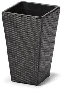 Vonkajší kvetináč v čiernej farbe Bonami Essentials Rose