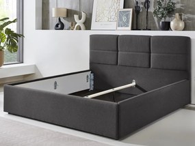 Posteľ Domango 180x200 cm, antracitovo šedá látka