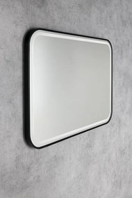 Sapho Sapho, CETIS zrkadlo s LED osvetlením 100x70cm, čierna mat, CT100