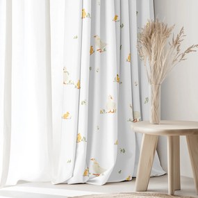 Goldea veľkonočný bavlnený záves - kačice 140x150 cm