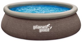 Bazén s nafukovacím prstencom Planet Pool QUICK ratan 305 x 76 cm 10838