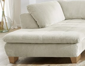 Rohová sedacia súprava MP-IN14007, krémová štruktúrovaná látka