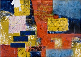 Sklenený obraz - Abstrakcia (70x50 cm)