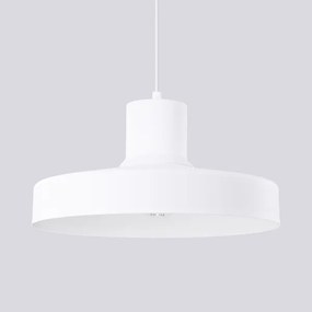 Sollux SL.1702 - Luster na lanku BILO 1xE27/15W/230V pr. 35 cm biela