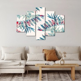 Obraz - Tropické listy (150x105 cm)