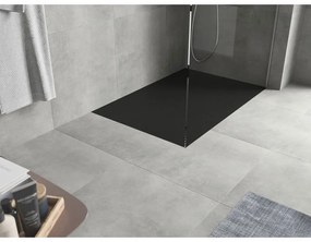 Mexen Hugo, SMC obdĺžniková sprchová vanička 110 x 90 cm, čierna matná, 42709011