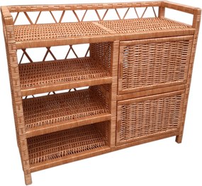 HRADIL Prútená komoda - botník 80x70 Medovka I.