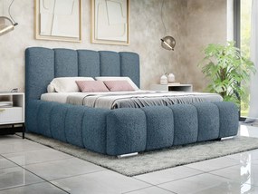 Čalúnená manželská posteľ Lisko Boucle, Rozmer postele: 140x200, Farby: Abriamo 14
