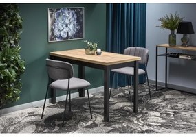 Jedálenský stôl KINDOR dub Wotan/čierna