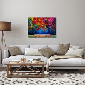 Sklenený obraz maľby prírody (70x50 cm)