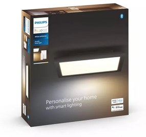 8720169159013 Philips HUE Aurelle stropný panel SQ 300x300mm 19W/1940lm 2200-6500K čierna + Dimmer Switch