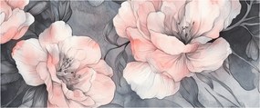 Obraz - Séria kvetov (120x50 cm)