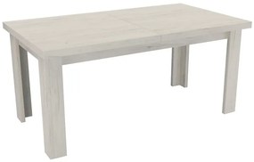 Rozkladací stôl veľký Kora 160/200x90cm kraft biely