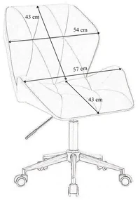 LuxuryForm DESIGN Stolička MILANO MAX na čiernom kríži - šedá