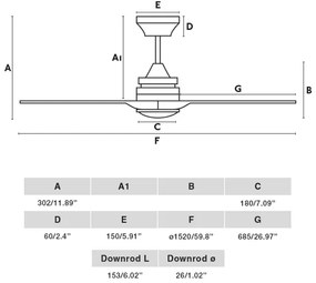 FARO 33727DC - LED Stmievateľný ventilátor ALO LED/20W/230V pr. 152 cm + DO