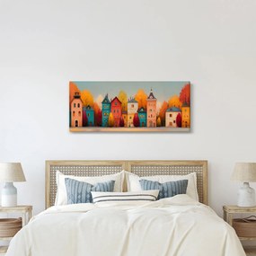 Obraz - Jesenná dedina (120x50 cm)