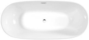 Aqualine Aqualine, DOURO voľne stojaca vaňa 180x80cm, biela, E1880