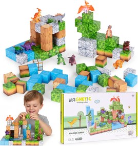 MULTISTORE Magnetická stavebnica pre deti 114 kusov kociek