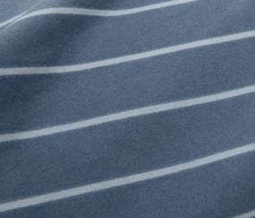 Posteľná bielizeň z biber bavlny, modrá, štandardná veľkosť