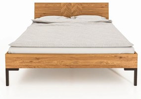 Dvojlôžková posteľ z dubového dreva 160x200 cm Abies 2 - The Beds