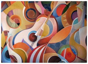 Obraz - Hudobný abstrakt (70x50 cm)