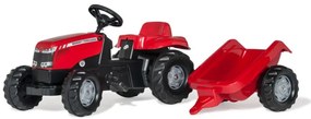 Šlapací traktor Rolly Toys Massey Ferguson s prívesom 012305