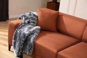 Trojmiestna pohovka Aria 212 x 69 cm, oranžová