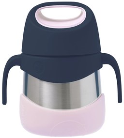 Termoska na jedlo - indigo/ružová
