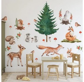 Gario Detská nálepka na stenu Lesné zvieratká Rozmery: M