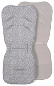 Vulpi Obojstranná podložka do kočíka Velvet Simply Grey