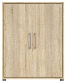 Modulárna knižnica v dekore duba v prírodnej farbe 89x113 cm Prima – Tvilum