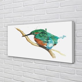 Obraz na plátne Farebné maľované papagáj 140x70 cm