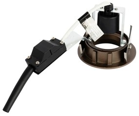 Inteligentné zapustené bodové svietidlo tmavý bronz naklápacie vrátane Wifi GU10 50mm - Cisco