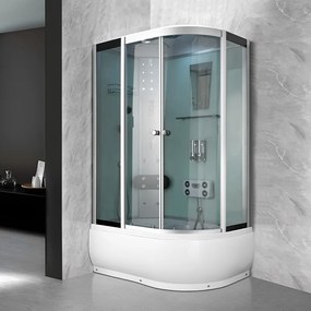 Terra Hydromasážny box WSH7106LW WH, 120x80 ľavý bez sauny