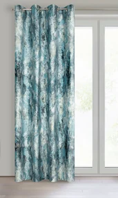 ZATEMŇOVACÍ ZÁVES NA KRÚŽKOCH MALIA 140X250 CM TYRKYSOVÁ