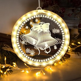 Tutumi Tutumi, LED svietiaca ozdoba so zvončekovým vzorom 311382A, biela, CHR-06515