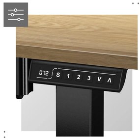 Elektricky nastaviteľný PC stolík Legend 7.0 (čierna + drevo). Akcia -20%. Vlastná spoľahlivá doprava až k Vám domov. 1087585