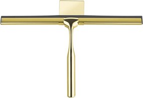 Kúpeľňová stierka REA + držiak na stenu zlatá