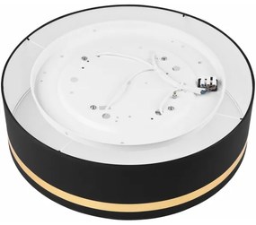 Stropné svietidlo SIRJA STRIPE 4xE27/15W/230V pr. 45 cm čierna