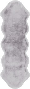 XXXLutz UMELÁ KOŽUŠINA, 60/180 cm, modrá, sivá - Online Only bytové doplnky - 005937001201