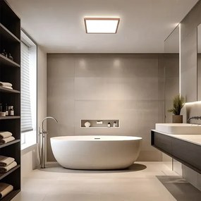 BRILAGI - LED kúpeľňové stropné svietidlo ULTRA SLIM LED/24W/230V 42x42 cm ružovo-zlaté IP54