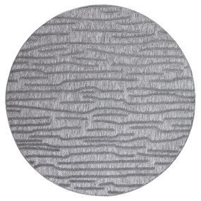 Dekorstudio Okrúhly terasový koberec SANTORINI - 450 antracitový Priemer koberca: 120cm