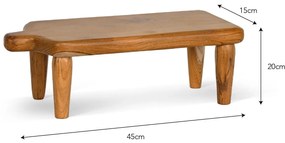 Garden Trading Servírovacia doska na nôžkach Teak Wood 45 cm