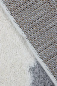 Detský koberec SLIM 6917 sivý / biely