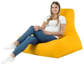 Kreslo Bali ekokoža svetložlté