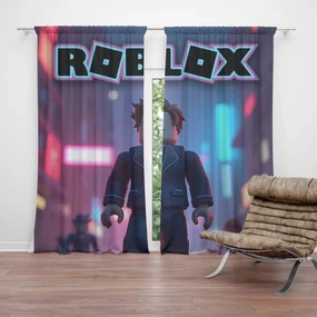 Sablio Záves ROBLOX Neónové mesto: 2ks 140x250cm