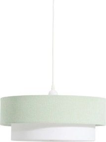 Biely/tyrkysovomodrý detský luster s textilným tienidlom Bianella – Kave Home