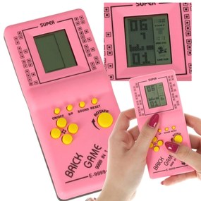 KIK Elektronická hra Tetris 9999in1 pink