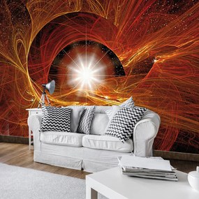 Fototapeta - Zlaté abstraktné Supernova (152,5x104 cm)